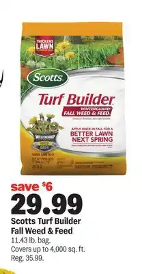 Meijer Scotts Turf Builder Fall Weed & Feed offer