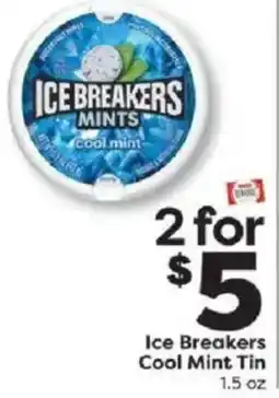 Weis Markets Ice Breakers Cool Mint Tin offer