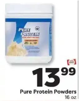 Weis Markets Pure Protein Powders offer