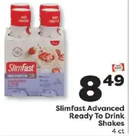Weis Markets Slimfast Advanced Ready To Drink Shakes offer