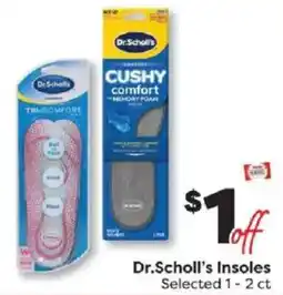 Weis Markets Dr.Scholl's Insoles Selected offer
