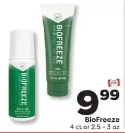 Weis Markets BioFreeze offer