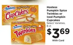 Ralphs Hostess Pumpkin Spice Twinkies or Iced Pumpkin Cupcakes offer