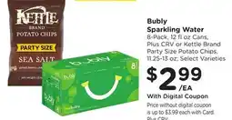 Ralphs Bubly Sparkling Water offer