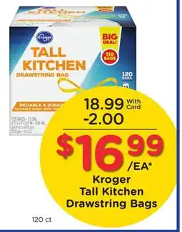 Ralphs Kroger Tall Kitchen Drawstring Bags offer