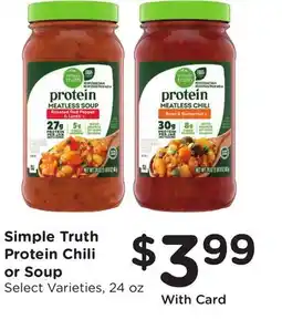 Ralphs Simple Truth Protein Chili or Soup offer