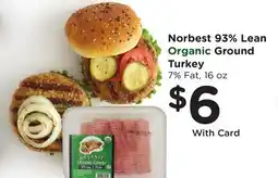 Ralphs Norbest 93% Lean Organic Ground Turkey offer