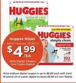 Ralphs Huggies Wipes offer