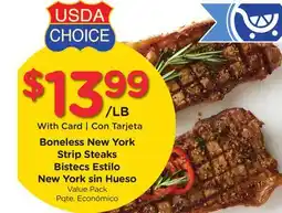 Ralphs Boneless New York Strip Steaks offer