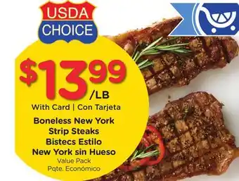 Ralphs Boneless New York Strip Steaks offer