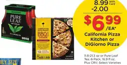 Ralphs California Pizza Kitchen or DiGiorno Pizza offer
