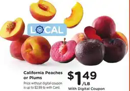 Ralphs California Peaches or Plums offer
