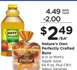 Ralphs Nature's Own Perfectly Crafted Buns offer