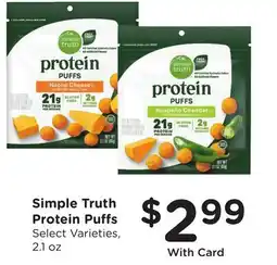 Ralphs Simple Truth Protein Puffs offer