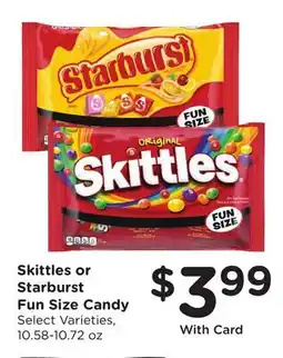 Ralphs Skittles or Starburst Fun Size Candy offer
