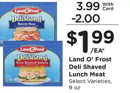Ralphs Land O' Frost Deli Shaved Lunch Meat offer