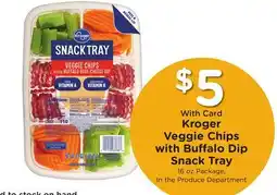 Ralphs Kroger Veggie Chips with Buffalo Dip Snack Tray offer