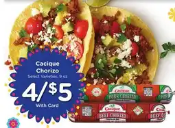 Ralphs Cacique Chorizo offer