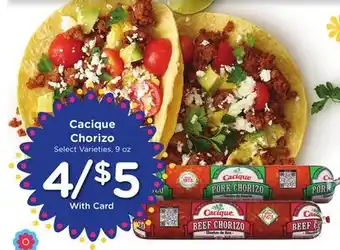 Ralphs Cacique Chorizo offer