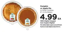Food 4 Less Pumpkin or Apple Pie offer