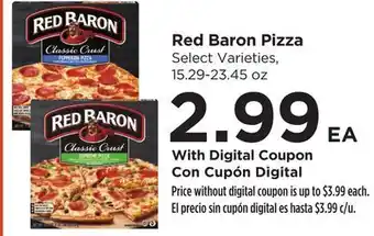 Food 4 Less Red Baron Pizza offer
