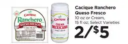 Food 4 Less Cacique Ranchero Queso Fresco offer