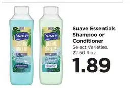 Food 4 Less Suave Essentials Shampoo or Conditioner offer