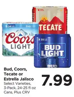 Food 4 Less Bud, Coors, Tecate or Estrella Jalisco offer