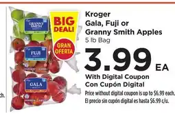 Food 4 Less Kroger Gala, Fuji or Granny Smith Apples offer