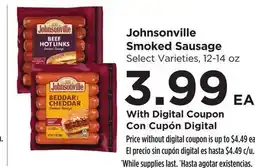 Food 4 Less Johnsonville Smoked Sausage offer