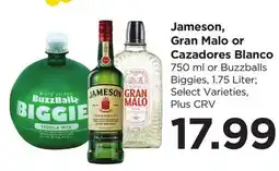 Food 4 Less Jameson, Gran Malo or Cazadores Blanco offer