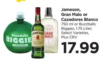 Food 4 Less Jameson, Gran Malo or Cazadores Blanco offer