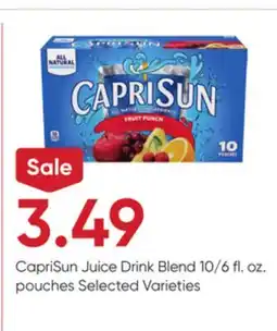 Stater Bros CapriSun Juice Drink Blend offer