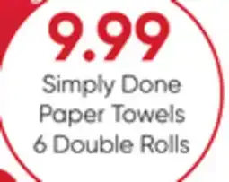 Stater Bros Simply Done Paper Towels offer
