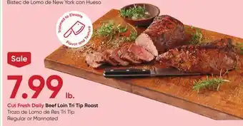 Stater Bros Beef Loin Tri Tip Roast offer