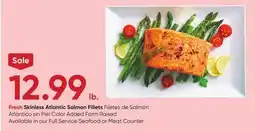 Stater Bros Fresh Skinless Atlantic Salmon Fillets offer