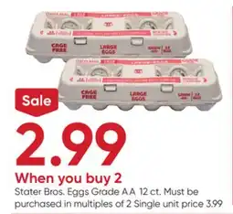 Stater Bros Stater Bros. Eggs Grade AA offer