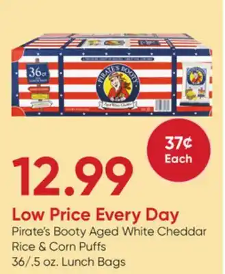 Stater Bros Pirate's Booty Aged White Cheddar Rice & Corn Puffs offer