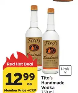 Albertsons Tito's Handmade Vodka offer