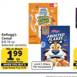 Albertsons Kellogg's Cereal offer