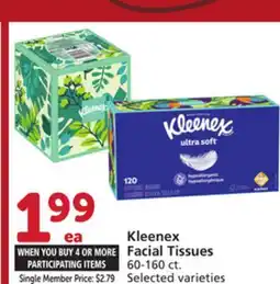 Albertsons Kleenex Facial Tissues offer