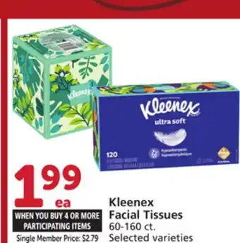 Vons Kleenex Facial Tissues offer