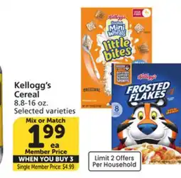 Vons Kellogg's Cereal offer