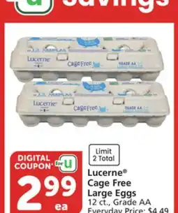 Vons Lucerne Cage Free Large Eggs offer