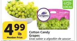 Vons Cotton Candy Grapes offer
