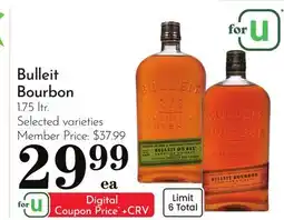 Pavilions Bulleit Bourbon offer