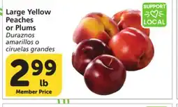 Vons Large Yellow Peaches or Plums offer