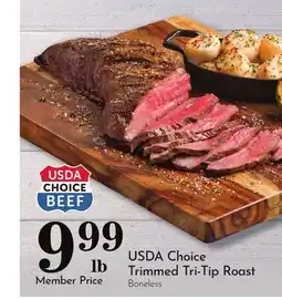 Pavilions USDA Choice Trimmed Tri-Tip Roast offer