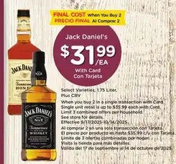 Ralphs Jack Daniel's offer