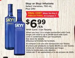 Ralphs Skyy or Skyy Infusions offer